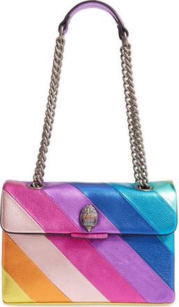 Kurt Geiger Kensington Leather Convertible Shoulder Bag in Pink Multi at Nordstrom
