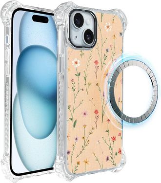 OEM Funda Ibizu Dropguard Ultra Para Iphone 15 Plus Con Magsafe, Color Pastel Bloom, Coral Meadow