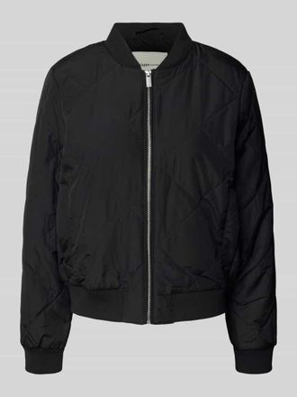 Tom Tailor Denim Regular Fit College-Jacke mit Steppn&auml;hten in Black, Gr&ouml;&szlig;e XS