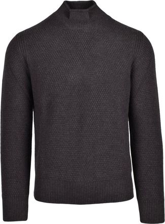 KANGRA Truien & Vesten, Heren, Grijs, M, Wol, Maglione Lupetto