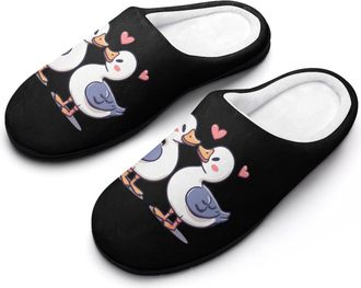 Generic Cute Duck Lover Mens Slippers Memory Foam Winter Warm Sandals Slip On House Shoes Size 7-14