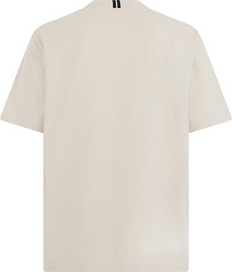 HUGO BOSS Mens Short-Sleeve Cotton T-Shirt Open White T-Shirts And Polos