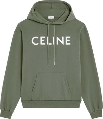 Celine Celine, Hoodies & sweatvesten, Heren, Groen, S, Katoen, Loose Hoodie