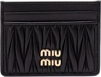 Miu Miu Matelass&eacute; Nappa Leather Card Holder