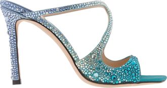 Jimmy Choo London Anise 95 Crystal-Embellished Mules