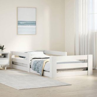 vidaXL Bed Frame without Mattress White 80x160 cm Solid Wood Pine Vidaxl