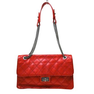 Chanel Crave Reissue Flap Quilted Calfskin Red Calfskin Handbag (Pre-Owned)