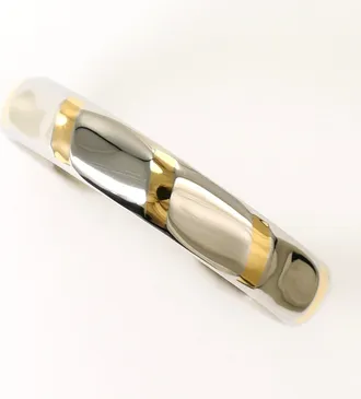 Celine Yellow Gold (18K) Platinum 850 Band Ring (Pre-Owned)