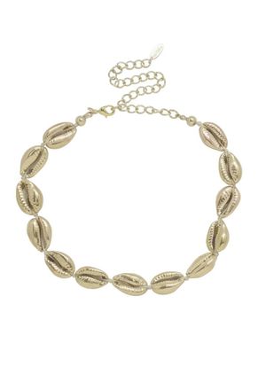 Ettika Womens Cowrie Shell Necklace In Gold