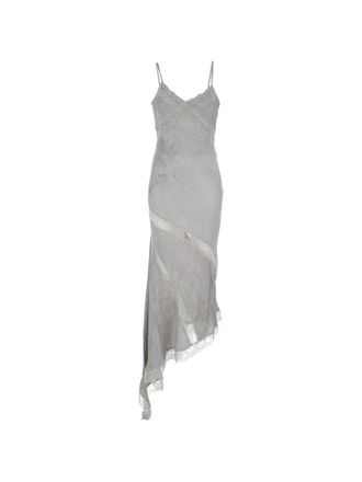 Andamane Rosetta - Asymmetric Lace Slip Dress