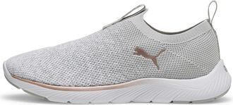 Puma Scarpe da corsa tramate SOFTRIDE Remi slip-on da donna, Scarpe, Grigio, 35.5