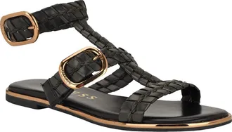 Guess Lylnet Ankle Strap Sandal in Black at Nordstrom, Size 5.5