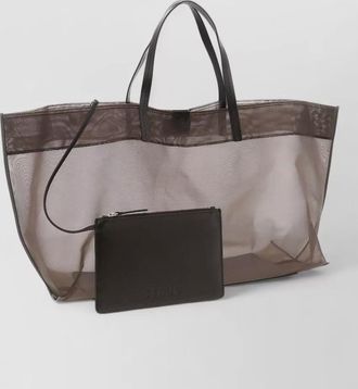 Staud large mesh tote bag