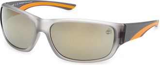 Timberland TB00084 Polarized 20H Mens Sunglasses Grey Size 64