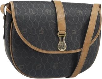 Dior Pre-owned Vintage Plastic Schoudertas - Dames - Vintage Schoudertas - Zwart - ONE Size - Leer - Vintage