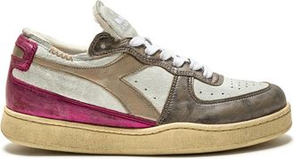 Diadora Mi Basket Row Cut Metal Pigskin Used Sneakers - Dames - Sneakers - Roze - 38 EU - Leer - Schoenen
