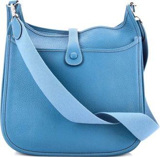 Herm&egrave;s Evelyne Bag Gen II Clemence GM crossbody bag - Blauw