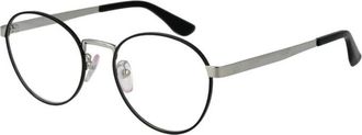 BMW Zwarte Metalen Ronde Optische Frames - Heren - Brillen - Grijs - ONE Size - Accessoires