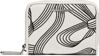 Karl Lagerfeld Maybelle Wallet in White/black Print at Nordstrom