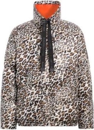 Roberto Cavalli Leopard Print Down Puffer Jacket, Brand Size 50 ( US Size 40 )