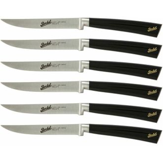 Berkel Elegance Juego De 6 Cuchillos Para Bistec En Acero Negro - Berkel