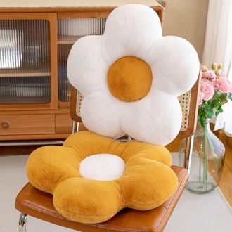 OEM 2 Cojines De Felpa Con Estampado Floral, Juego De Almohadas Con Margaritas Amarillas Y Blancas, Ideales Para Decorar La Sala De Estar, El Dormitorio Y