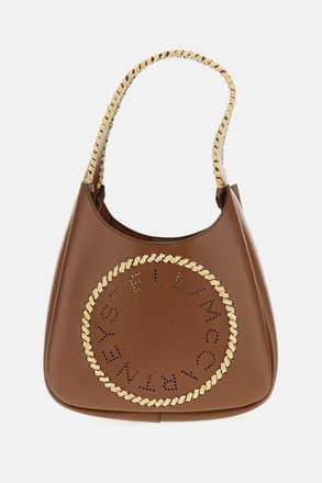 Stella McCartney Borsa Hobo Piccola Con Logo In Rafia