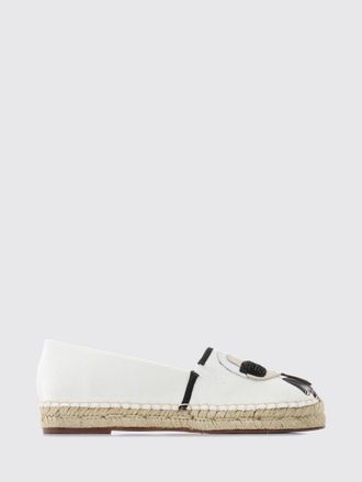 Karl Lagerfeld Espadrillas in canvas con stampa grafica e punta tonda