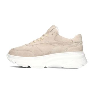 Notre-V Schoenen, Dames, Beige, 38 EU, Leer, Dames Sneakers 04-91