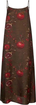 Uma Wang UMA Wang, Kleedjes, Dames, Bruin, S, Bruine Jurken voor Vrouwen