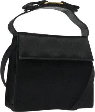 Ferragamo Pre-owned Handbags, female, Black, Size: ONE SIZE Pre-owned Satin handbags