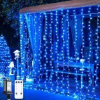 OEM Guirnalda De 300 Luces Led Navide&ntilde;as, Color Azul, Ideal Para Decoraci&oacute;n De Jard&iacute;n, Interiores Y Exteriores