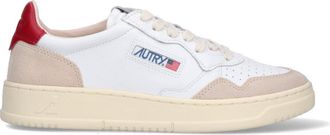 Autry White Medialist Perforated Leather Sneakers