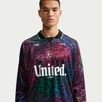 Nike Mens Mad 90 Pack Tiempo Long-Sleeve Jersey in Black | IU8345-010