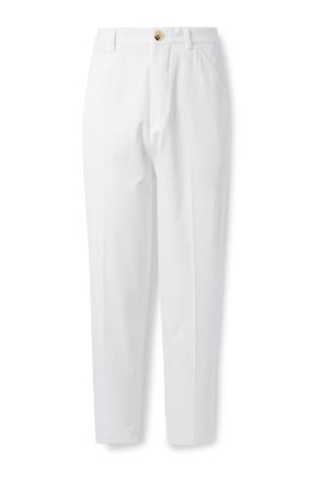 Brunello Cucinelli Straight-Leg Pleated Cotton Trousers
