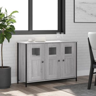 vidaXL Furniture Limited - Aparador De Madera De Ingenier&iacute;a Gris Sonoma