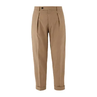 Berwick 1707 Straight Trousers, male, Beige, Size: XL Classic-cut Trousers