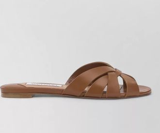 Aquazzura leather copacabana slides