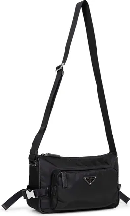 Prada Mens Crossbody Bag Re-Nylon Black Recycled Polyamide Shoulder