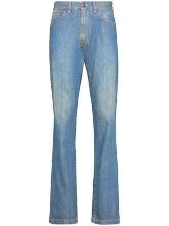 Maison Margiela Jeans Americana con risvolto - Blu