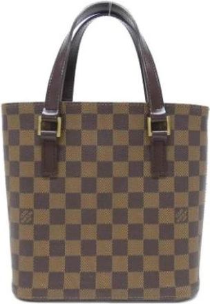 Louis Vuitton Pre-owned Coated Canvas Handbag - Dames - Vintage Handtas - Bruin - ONE Size - Vintage