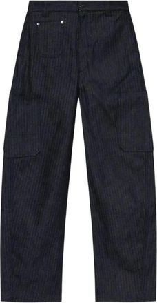 Givenchy Cargo Broek in Visgraat Denim - Heren - Straight fit broeken - Blauw - W33 - Denim - Broeken