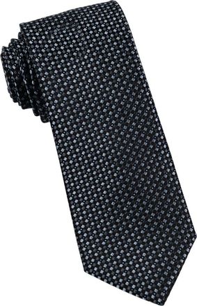 W.R.K Neat Silk Tie in Black at Nordstrom