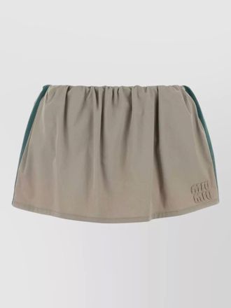 Miu Miu cotton twill mini skirt