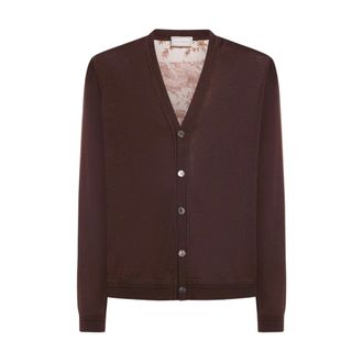 Pierre-Louis Mascia Tricot Cardigan Wool - male - Pierre-Louis Mascia - Cardigans - Brown - XL - Knitwear