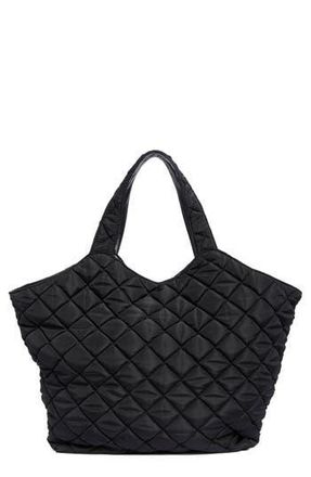 Urban Expression Diamond Quilted Tote in Black at Nordstrom Rack