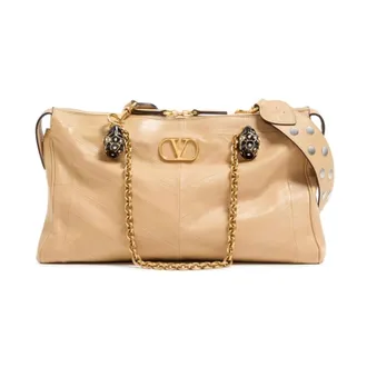 Valentino Garavani Panthea Shoulder Bag - female - Valentino Garavani - Shoulder Bags - Beige - ONE SIZE - Bags
