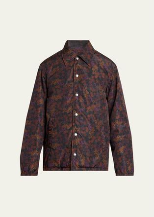 Dries Van Noten Mens Floral Bomber Jacket