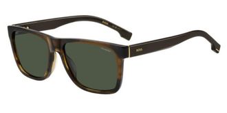 BOSS 1759/G/S Asian Fit Polarized EX4/UC Mens Sunglasses Brown Size 57