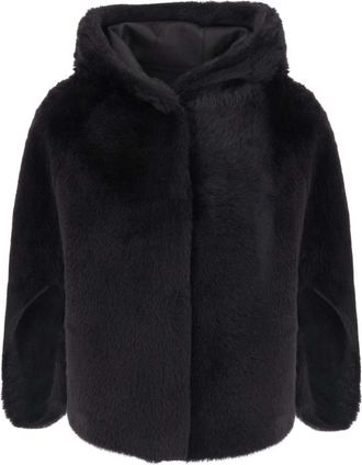 Suprema Shearling Jas - Dames - Jassen - Zwart - S - Leer - Jassen